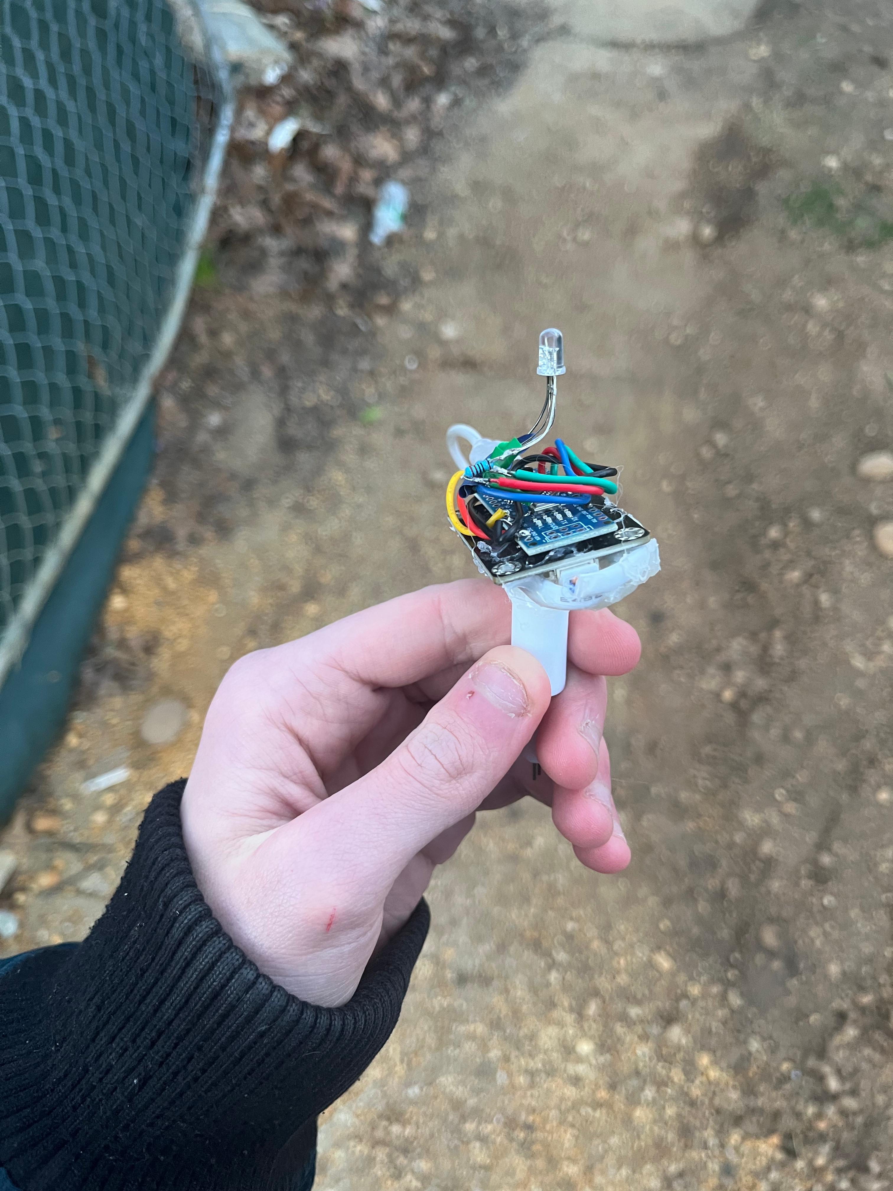 Top view of the BioCap prototype